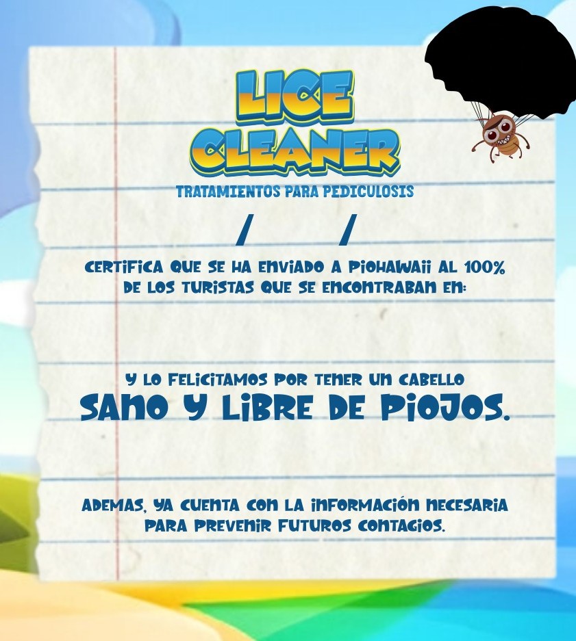 Certificado Lice Cleaner